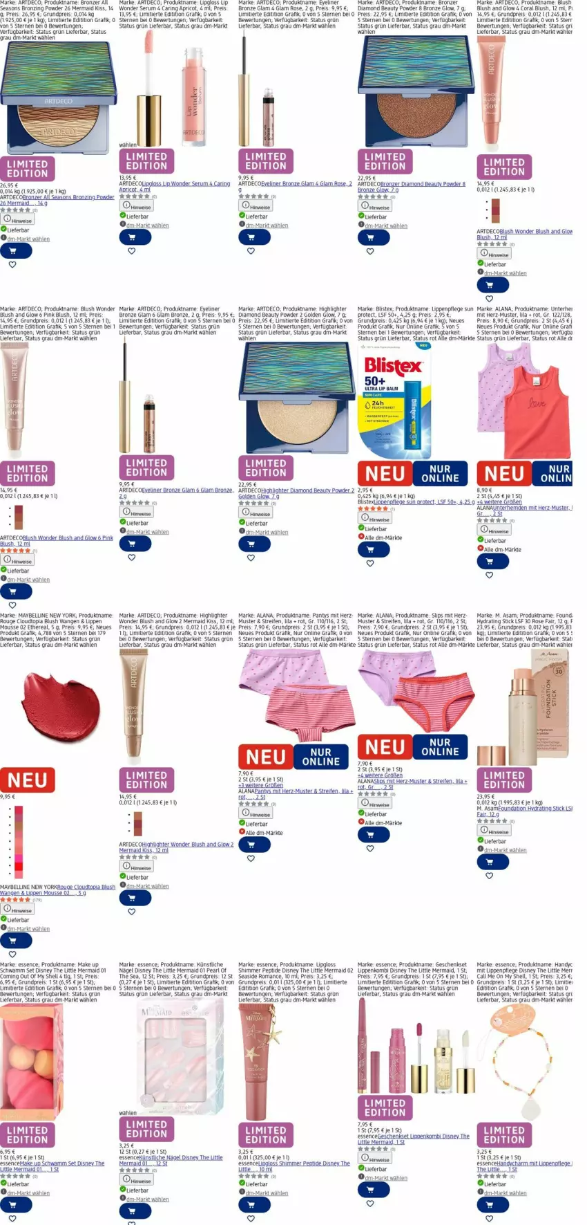 Aktueller Prospekt Dm Drogerie - Prospekte - von 23.03 bis 01.04.2026 - strona 20 - produkty: Coral, disney, eis, elle, Eyeliner, geschenkset, Handy, hemd, hemden, Lipgloss, Lippenpflege, make up, Maybelline, mousse, Oral B, panty, reifen, reis, ring, rouge, rum, schwamm, Serum, slip, slips, Ti, uhr, Unterhemd, unterhemden, Yo