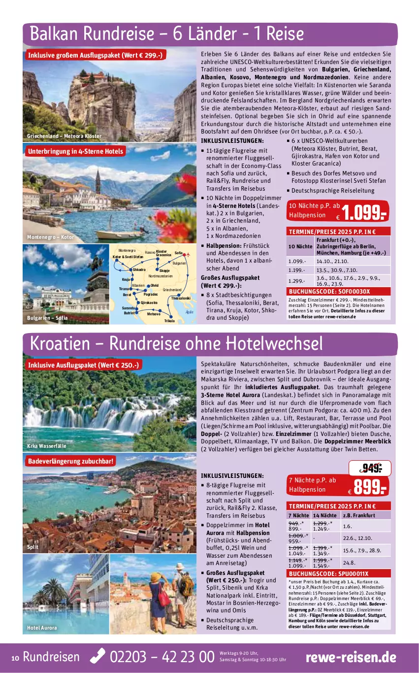 Aktueller Prospekt Rewe Reisen - Reiseprospekt - von 28.02 bis 28.03.2025 - strona 10 - produkty: Astra, axe, Bad, Bau, bett, Betten, buch, decke, deutschsprachige reiseleitung, dusche, eis, inklusivleistungen, kurtaxe, LG, Liege, monte, natur, pool, rama, Rana, reis, ring, rum, schirme, Schmuck, Ti, uhr, wasser, wein