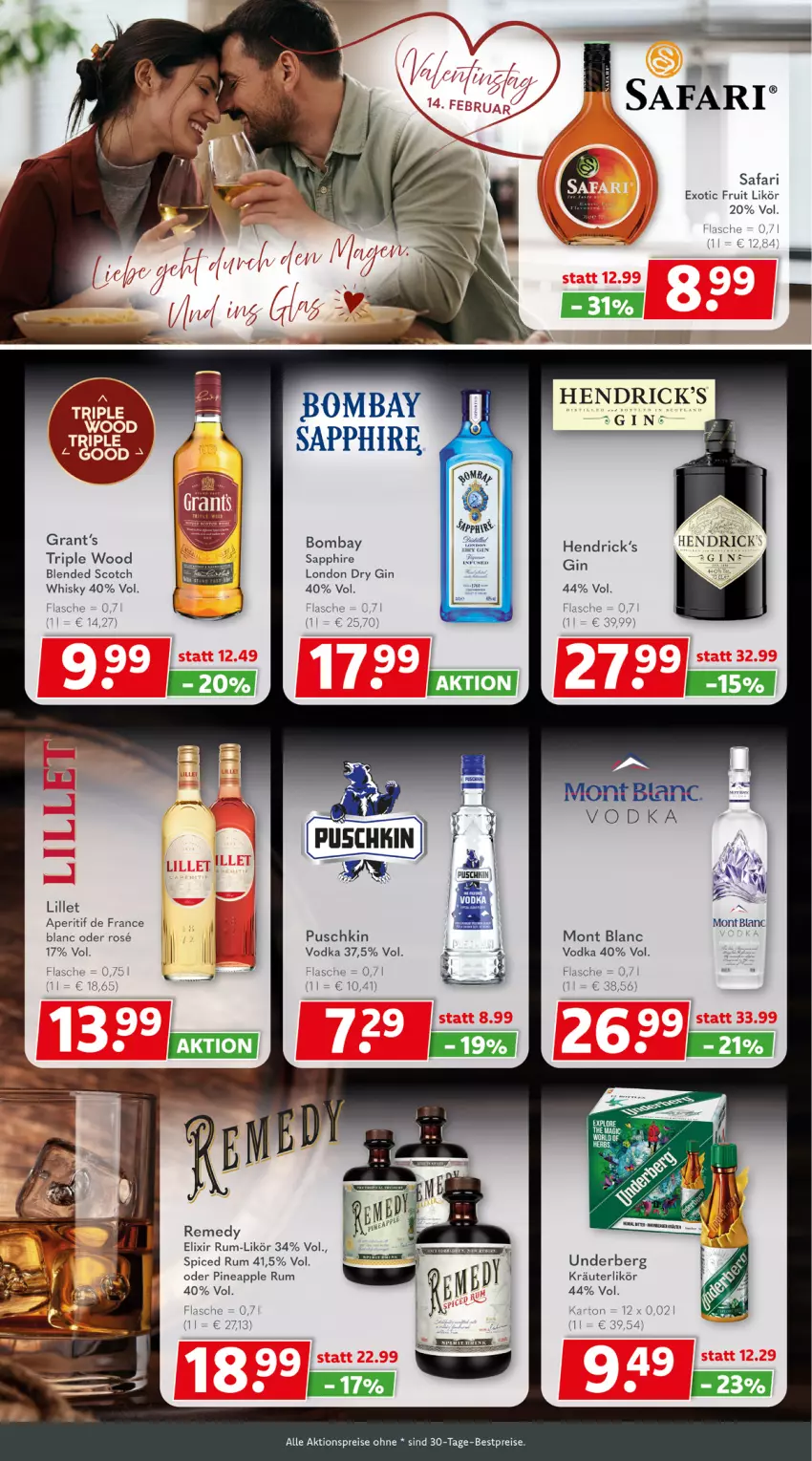 Aktueller Prospekt Getraenkeland - von 01.02 bis 13.02.2026 - strona 5 - produkty: aktionspreis, aperitif, Apple, bestpreis, bestpreise, blended scotch, dry gin, eis, flasche, gin, kräuter, kräuterlikör, likör, lillet, london dry, london dry gin, reis, rum, sapphire, scotch, Ti, underberg, vodka, whisky