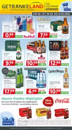 Gazetka promocyjna Getraenkeland - Gazetka - ważna od 13.02 do 13.02.2026 - strona 1 - produkty: aktionspreis, alkohol, altenburger, Alwa, angebot, angebote, bestpreis, bestpreise, bier, bitburger, burger, Cap, captain morgan, carlsberg, coca-cola, cola, eis, Elan, elle, fanta, flasche, getränk, getränke, gin, kellerbier, LG, mineralwasser, original spiced gold, payback, pils, pilsener, premium pils, red bull, reis, sprite, tee, Ti, wasser, WICK