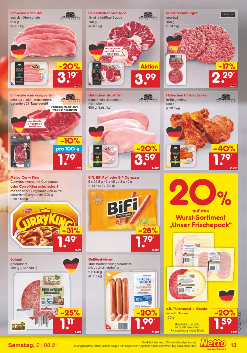 Aktueller Prospekt Netto Marken-Discount - Filial Angebote - von 16.08 bis 21.08.2021 - strona 13