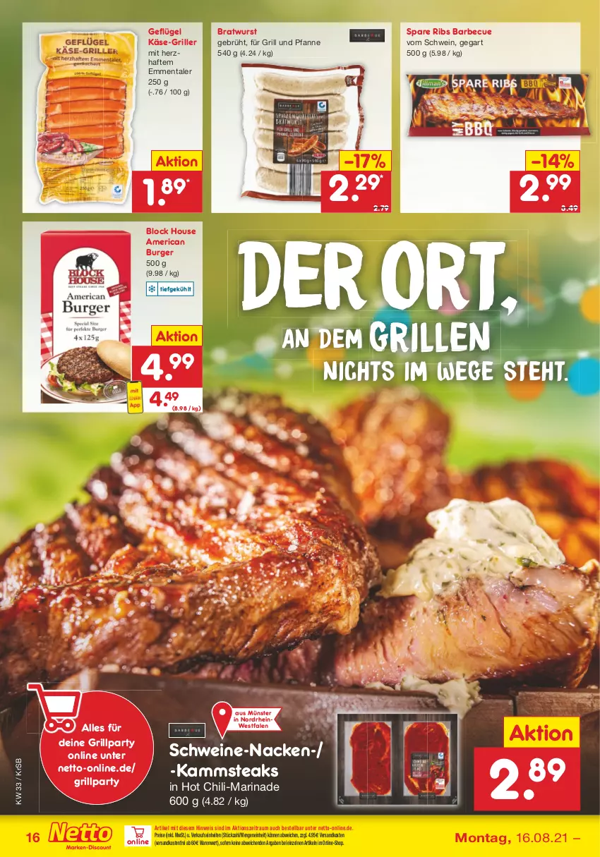 Aktueller Prospekt Netto Marken-Discount - Filial Angebote - von 16.08 bis 21.08.2021 - strona 16