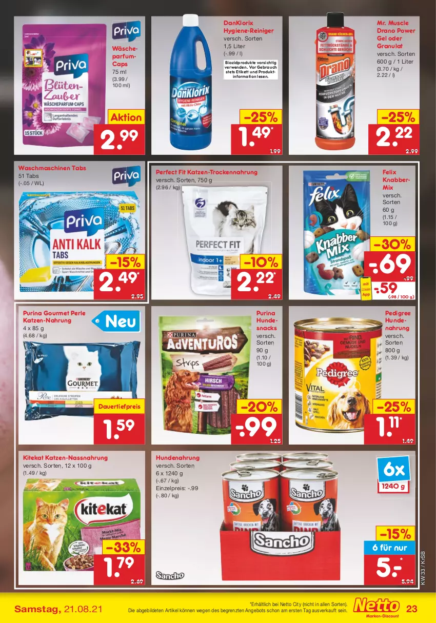 Aktueller Prospekt Netto Marken-Discount - Filial Angebote - von 16.08 bis 21.08.2021 - strona 23