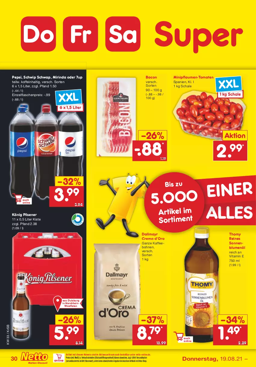 Aktueller Prospekt Netto Marken-Discount - Filial Angebote - von 16.08 bis 21.08.2021 - strona 30