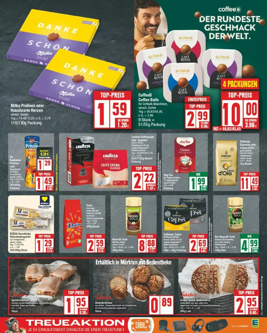 Aktueller Prospekt Edeka - Prospekte - von 18.11 bis 23.11.2024 - strona 11 - produkty: beutel, caffe, Cap, eis, mac, milka, Ofen, pralinen, reis, tee, Ti, top-preis