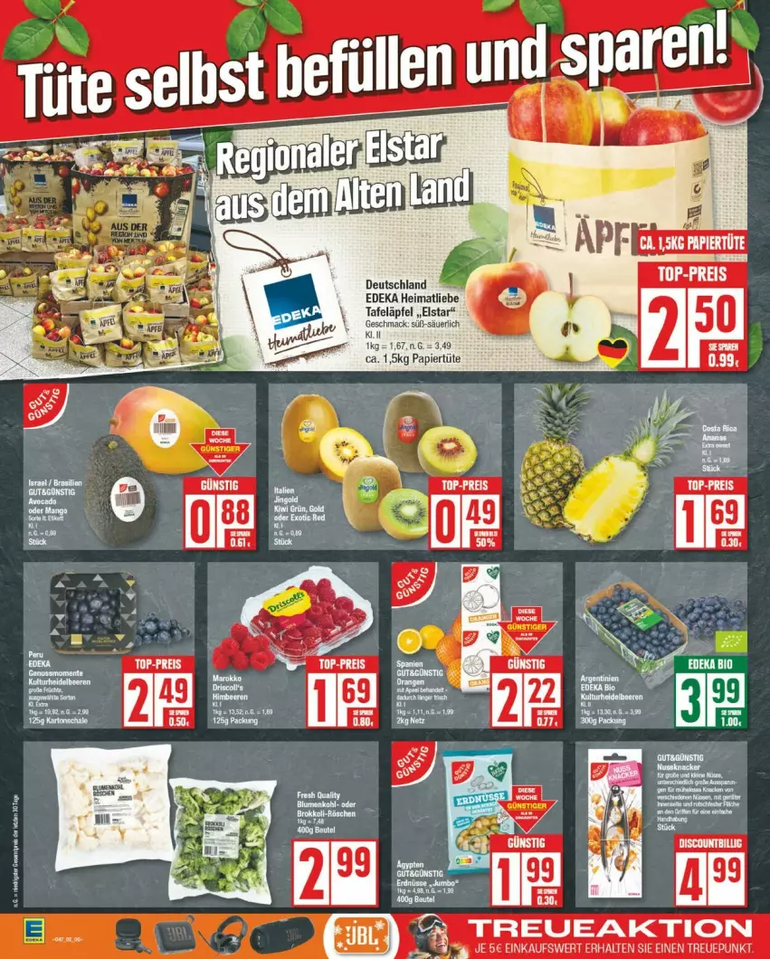 Aktueller Prospekt Edeka - Prospekte - von 18.11 bis 23.11.2024 - strona 2 - produkty: deka, eis, mac, papier, Papiertüte, reis, tafeläpfel, Ti, top-preis, Tüte