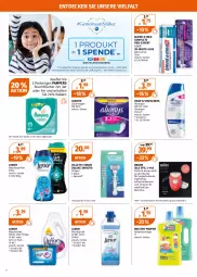 Gazetka promocyjna Mueller - Müller Prospekt - Gazetka - ważna od 09.04 do 09.04.2022 - strona 14 - produkty: allzweckreiniger, Alwa, Always, blend-a-med, braun, creme, decke, eis, elle, feuchttücher, gillette, gillette venus, Kinder, lenor, lenor waschmittel, lenor weichspüler, Meister, meister proper, Müller, pampers, Pods, rasierer, reiniger, reis, shampoo, shampoo 250 ml, slip, slipeinlagen, teller, Ti, tücher, venus, wäscheparfüm, waschmittel, weck, weichspüler, zahncreme