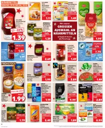 Gazetka promocyjna Kaufland - Prospekt - Gazetka - ważna od 23.12 do 23.12.2023 - strona 12 - produkty: angebot, auer, aufstrich, Bad, beere, beeren, beutel, bio, blume, blumen, Blüte, blütenhonig, bohne, bohnen, brot, brotaufstrich, Calcium, Cap, cappuccino, cin, creme, dessert, desserts, eier, eis, espresso, getränk, getränke, getränkepulver, Getrocknete Tomaten, gewürz, Gewürzgurke, gewürzgurken, grüner tee, gurke, gurken, hafer, haselnuss, Haselnusscreme, Hochzeit Nudeln, honig, instantkaffee, jacobs, kaffee, kakao, kartoffel, Kartoffelpüree, ketchup, kirsch, kirsche, kirschen, kölln, korn, Kornbrot, kräuter, krüger, kuchen, lack, lavazza, lungo, magnesium, malz, milka, müsli, nespresso, nudel, nudeln, nuss, odenwald, ohne palmöl, ovomaltine, pfanni, püree, reis, sauerkirschen, schoko, schokolade, schokomüsli, sonnenblume, sonnenblumen, Sonnenblumenkerne, sonnenblumenkernen, Soße, Tchibo, tee, teekanne, Ti, tomate, tomaten, tomatenketchup, vita, Vitamine, Wild, Zabler, ZTE, zucker