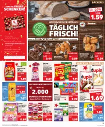 Gazetka promocyjna Kaufland - Prospekt - Gazetka - ważna od 23.12 do 23.12.2023 - strona 13 - produkty: angebot, angebote, auer, Bau, Bauer, beutel, bio, bites, bonbons, brot, brötchen, butter, butterkeks, creme, Croissant, Donut, duplo, eis, frucht, fruchtgummi, fruchtgummis, geback, gelatine, huober, Hustenbonbons, kartoffel, katjes, keks, kekse, Lakritz, leibniz, linsen, mac, mehl, natur, Nougatcreme, nuss, oder lakritz, olive, oliven, olivenöl, pfeffer, pom-bär, reifen, riegel, rum, rwe, saft, schoko, schokolade, schokoladen, schokoriegel, snack, snacks, süsswaren, Ti, tisch, tuc, uhr, waffeln, Weiße Schokolade, weizenmischbrot, zucker