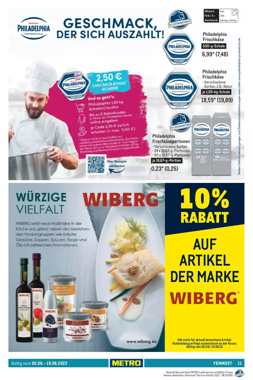 Aktueller Prospekt Metro - GastroJournal - von 02.06 bis 15.06.2022 - strona 11 - produkty: auto, eis, feinkost, frischkäse, Käse, LG, lieferservice, mac, Metro, milch, natur, philadelphia, reis, Schal, Schale, Ti, tisch