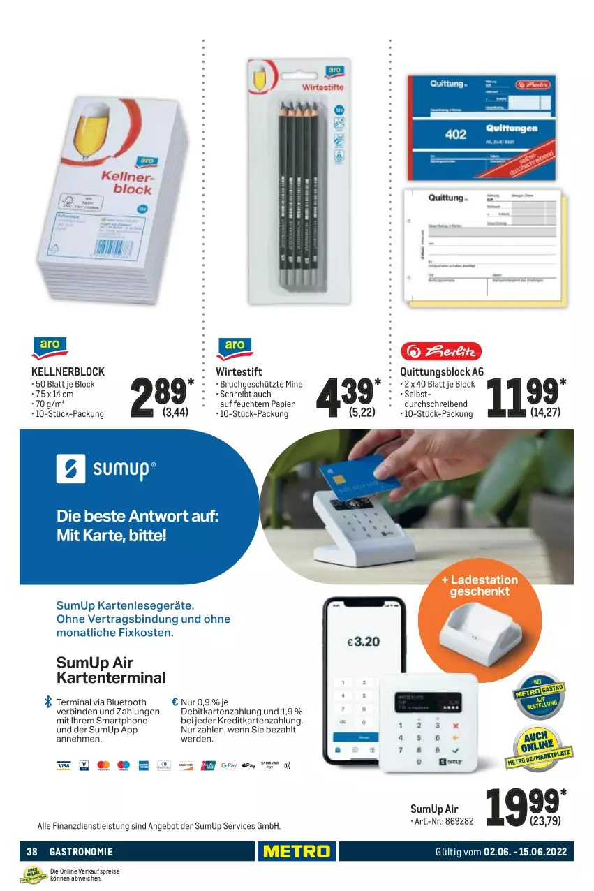 Aktueller Prospekt Metro - GastroJournal - von 02.06 bis 15.06.2022 - strona 38 - produkty: angebot, eis, papier, reis, Ti, ZTE