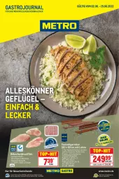 Gazetka promocyjna Metro - GastroJournal - Gazetka - ważna od 15.06 do 15.06.2022 - strona 1 - produkty: Bank, brustfilet, eis, filet, garnitur, Geflügel, hähnchenbrust, hähnchenbrustfilet, Holz, lack, LG, lieferservice, Metro, Rauch, reis, Schal, Schale, Ti, tisch, top-hit, Zelt