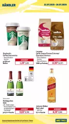 Gazetka promocyjna Metro - Wochen-Angebote Händler - Gazetka - ważna od 26.07 do 26.07.2025 - strona 2 - produkty: amaro, ananas, angebot, Becher, bohne, bohnen, caffè crema, chardonnay, espresso, flasche, früchte, früchten, getränk, getränke, grand sud, johnnie walker, lavazza, meica, Palette, rama, ramazzott, ramazzotti, rotkäppchen, sekt, Ti, tisch, würstchen, zott