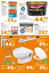 Gazetka promocyjna  - Gazetka - ważna od 22.08 do 22.08.2026 - strona 5 - produkty: armatur, auto, Bau, brause, brie, eimer, elle, ente, Holz, holzschutz, innenfarbe, lack, lasur 2in1, nuss, passend für alle, Spültischarmatur, thermostat, Ti, tisch, Wand-Tiefspül-WC, waschtisch, waschtischarmatur, wasser, wc-sitz