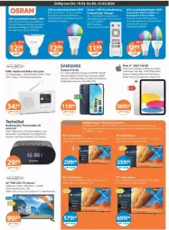 Gazetka promocyjna Vmarkt - Prospekte - Gazetka - ważna od 25.03 do 25.03.2026 - strona 21 - produkty: akku, alexa, amazon alexa, deo, Dual SIM, fernbedienung, fingerabdrucksensor, HDMI, herta, ipad, kamera, leuchtmittel, Radio, Samsung, sim, TechniSat, tee, Ti, weck