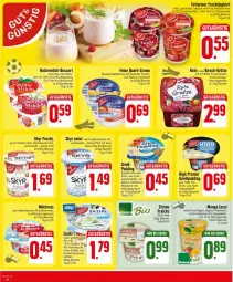 Gazetka promocyjna Edeka - Prospekte - Gazetka - ważna od 22.06 do 22.06.2024 - strona 10 - produkty: Becher, butter, buttermilch, creme, dessert, eis, frucht, fruchtjoghurt, getränk, Grießpudding, grütze, gurke, gurken, joghur, joghurt, joghurt mild, kirsch, knoblauch, korn, mac, mango, milch, milchreis, mit frucht, natur, ndk, pudding, püree, quark, reis, rezept, sahne, Skyr, Ti, vanille, vollmilch