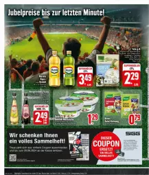 Gazetka promocyjna Edeka - Prospekte - Gazetka - ważna od 22.06 do 22.06.2024 - strona 18 - produkty: Becher, coupon, eis, essig, feta, gin, hengstenberg, K2, keimöl, mazola, mozzarella, reis, rel, Ti, ZTE