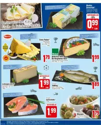 Gazetka promocyjna Edeka - Prospekte - Gazetka - ważna od 22.06 do 22.06.2024 - strona 4 - produkty: andechser natur, bio, blume, blumen, emmentaler, grana, grana padano, hartkäse, italienischer hartkäse, Käse, kräuter, kräutern, küche, Küchen, lachs, natur, nuss, österreichischer schnittkäse, padano, Rana, Saibling, schnittkäse, schweizer hartkäse, steak, steaks, Ti