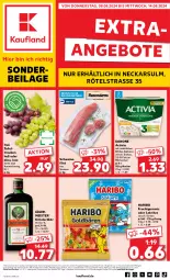 Gazetka promocyjna Kaufland - Extra-Angebote - Gazetka - ważna od 14.08 do 14.08.2024 - strona 1 - produkty: activia, angebot, angebote, Becher, bifi, danone, danone activia, eis, filet, frucht, fruchtgummi, fruchtgummis, Germ, haribo, ilag, jägermeister, kräuter, kräuterlikör, Lakritz, likör, Meister, milch, oder lakritz, reis, schwein, schweine, schweinefilet, tafeltrauben, Ti, trauben, wein, weine, ZTE