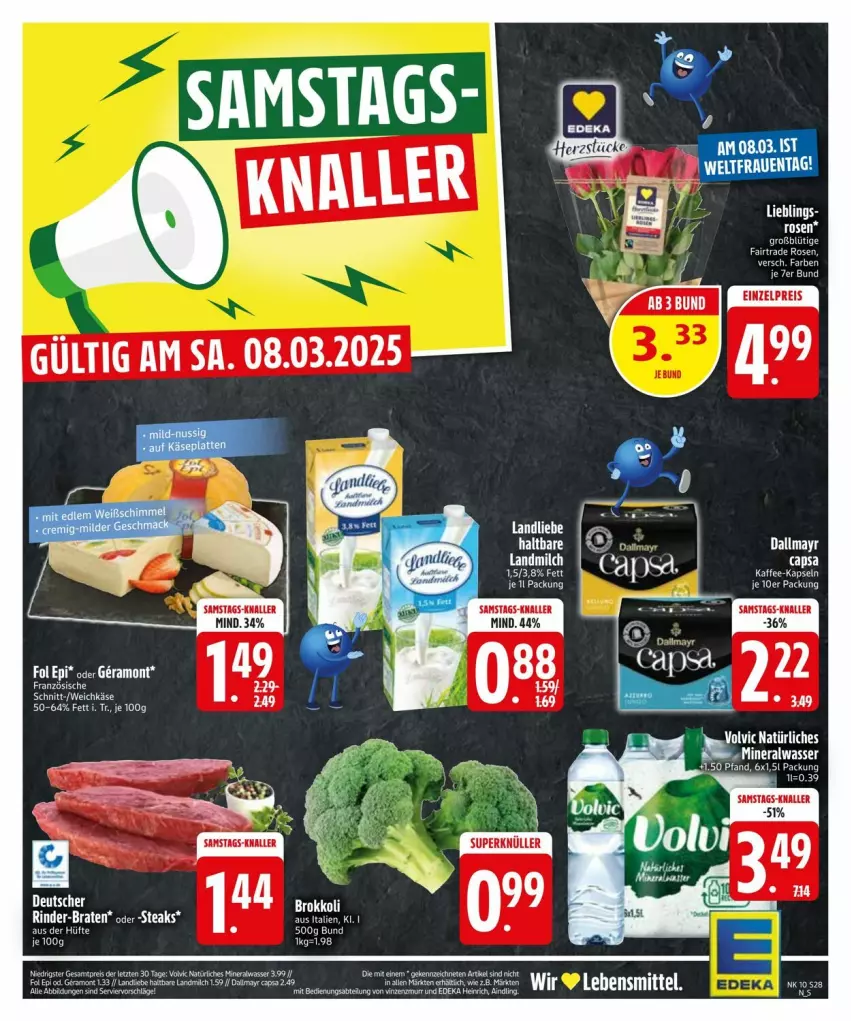 Aktueller Prospekt Edeka - Prospekte - von 04.03 bis 08.03.2025 - strona 28 - produkty: Abtei, ariel, Cap, dallmayr, deka, eier, kaffee, kaffee-kapseln, Käse, landliebe, landmilch, LG, milch, rosen, tee, Ti, weichkäse