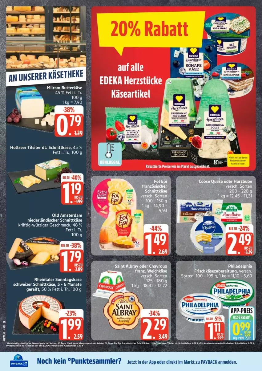Aktueller Prospekt Edeka - Prospekte - von 21.09 bis 26.09.2026 - strona 12 - produkty: butter, butterkäse, deka, eis, Holts, Käse, mac, milram, niederländischer schnittkäse, Old Amsterdam, parmigiano, reggiano, reis, schnittkäse, schweizer schnittkäse, Ti, Tilsiter