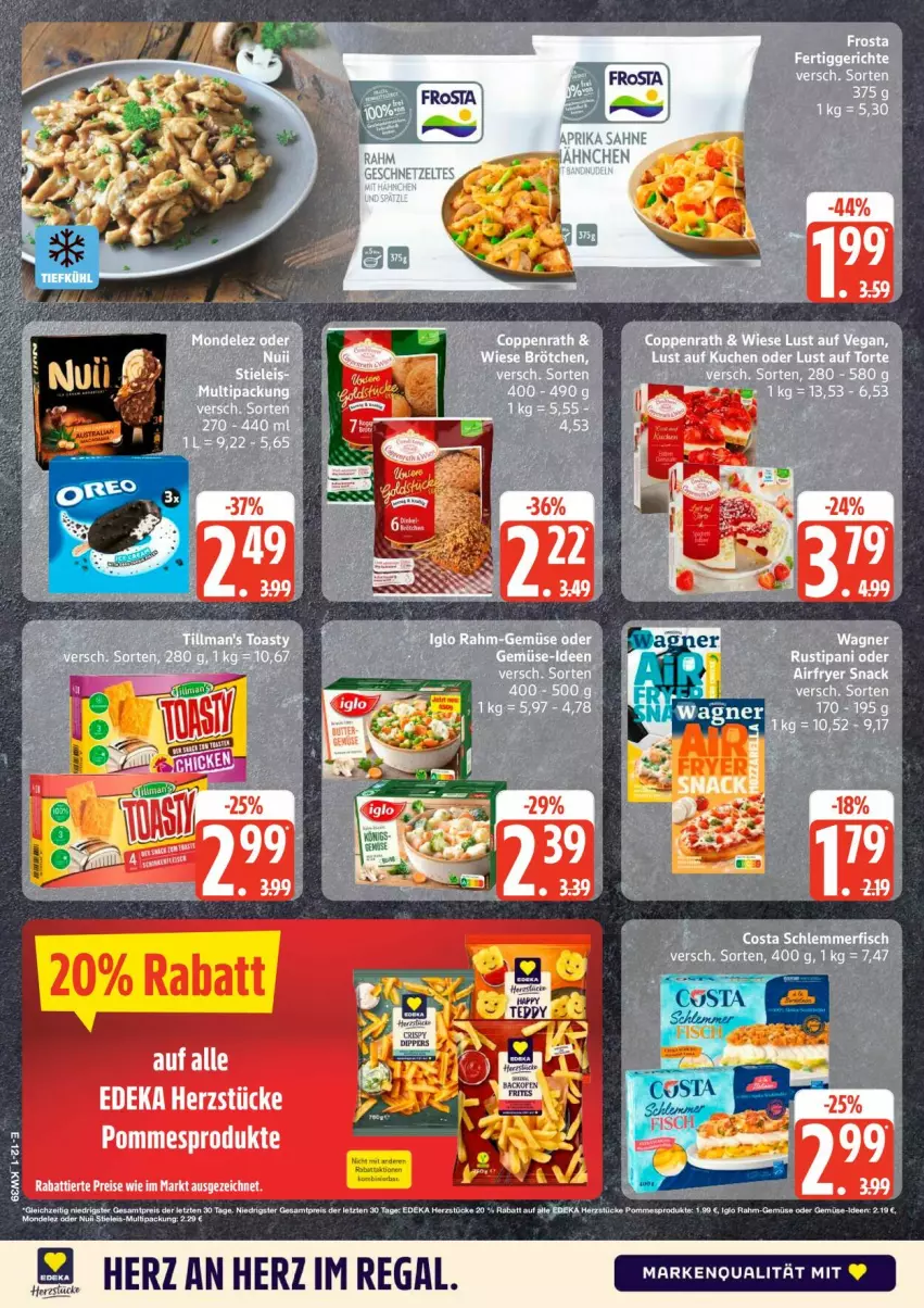 Aktueller Prospekt Edeka - Prospekte - von 21.09 bis 26.09.2026 - strona 14 - produkty: deka, eis, mars, pommes, regal, reis, Ti