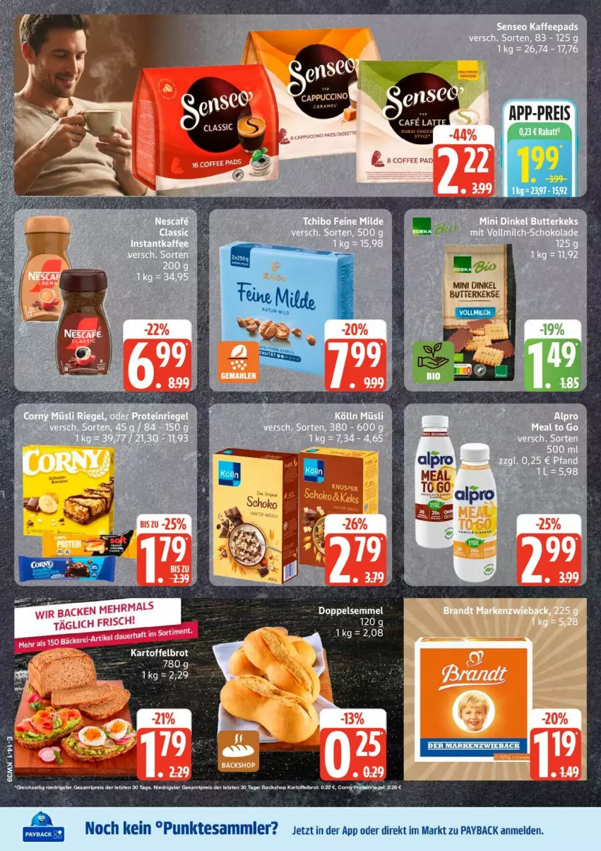Aktueller Prospekt Edeka - Prospekte - von 21.09 bis 26.09.2026 - strona 16 - produkty: eis, keks, payback, reis, tesa
