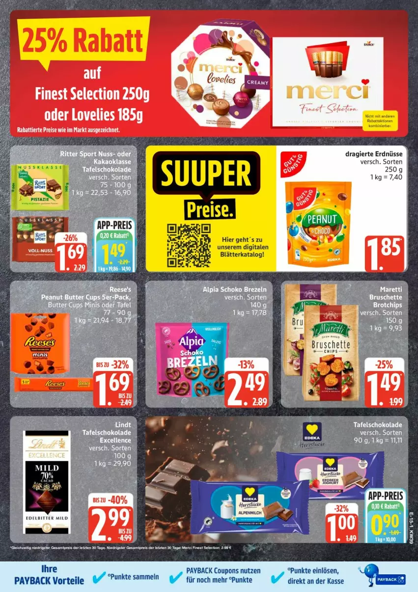 Aktueller Prospekt Edeka - Prospekte - von 21.09 bis 26.09.2026 - strona 18 - produkty: coupon, coupons, erdnüsse, payback, pistazien, Ti
