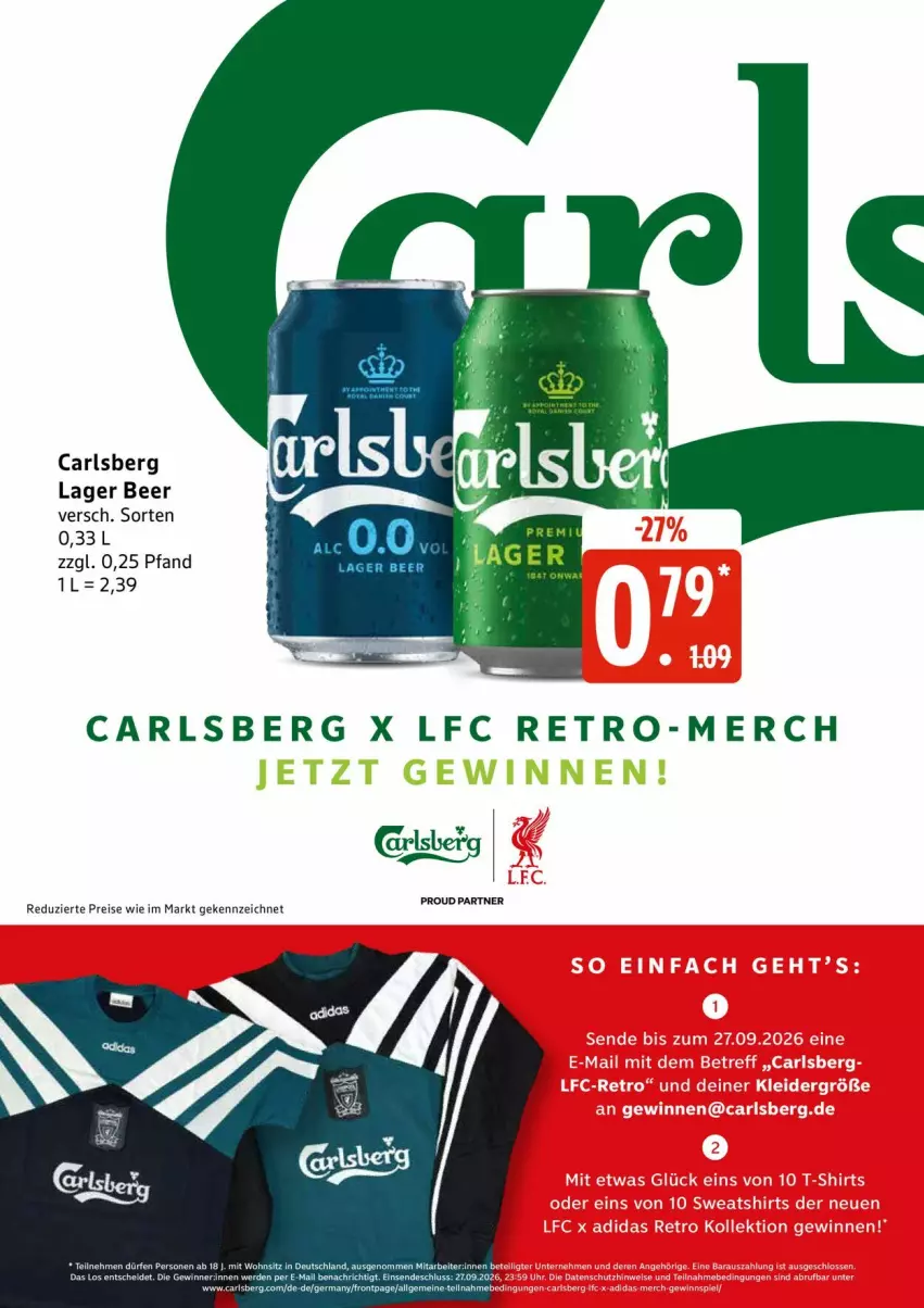 Aktueller Prospekt Edeka - Prospekte - von 21.09 bis 26.09.2026 - strona 21 - produkty: carlsberg, eis, reis