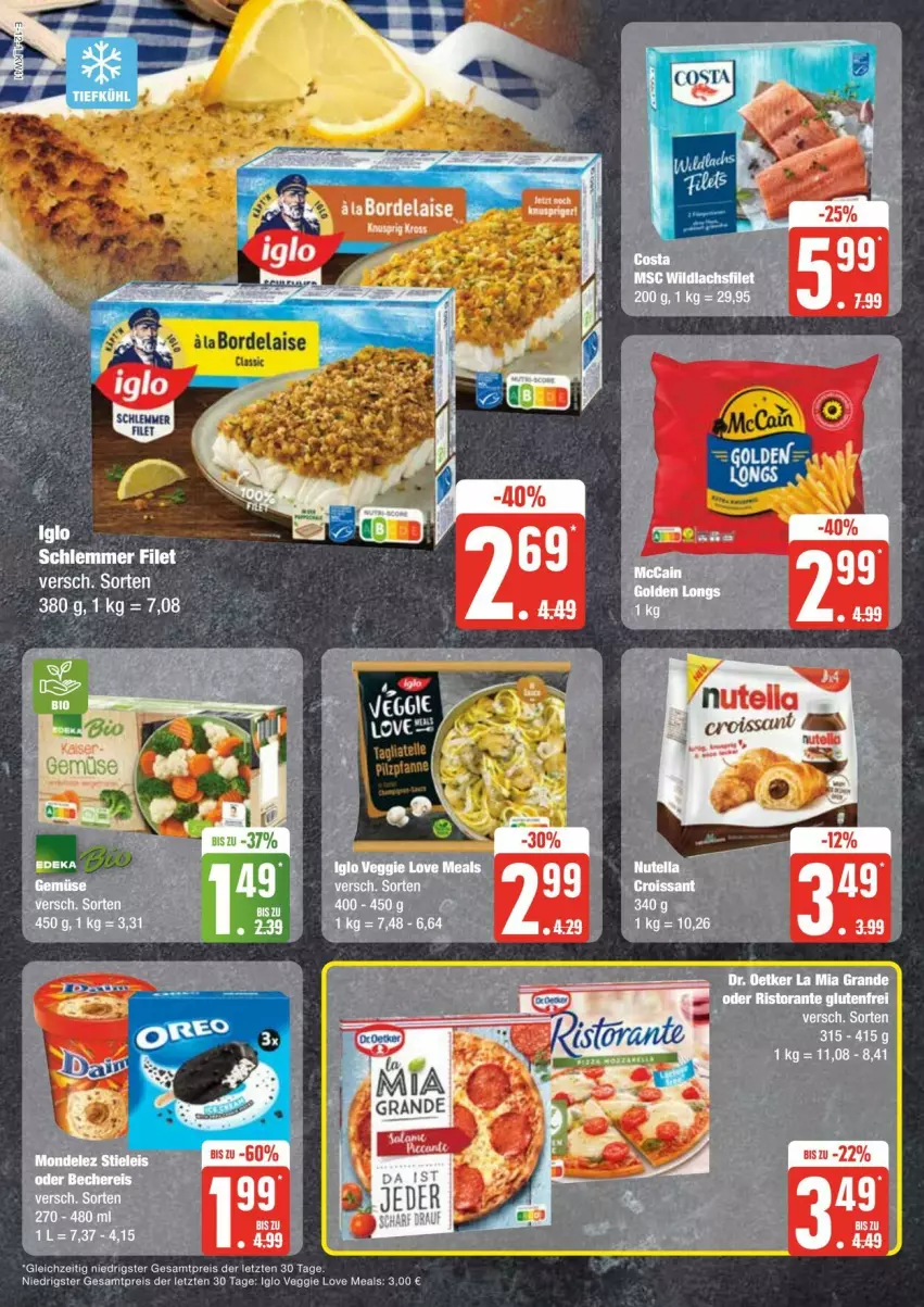 Aktueller Prospekt Edeka - Prospekte - von 05.10 bis 12.10.2024 - strona 12 - produkty: eis, iglo, nutella, reis, Ti, veggie, Veggie Love, ZTE