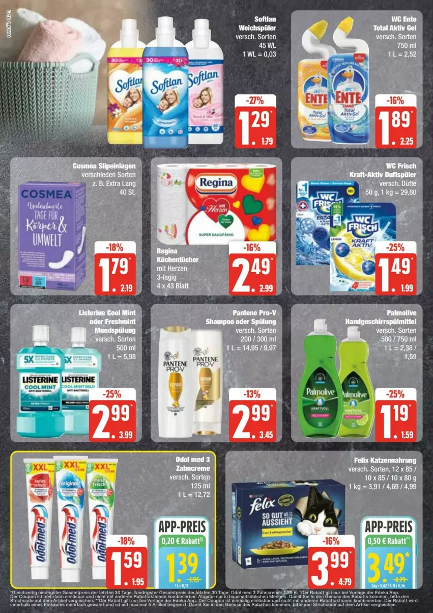 Aktueller Prospekt Edeka - Prospekte - von 05.10 bis 12.10.2024 - strona 18 - produkty: bier, elle, Odol, odol med, olive, palmolive, Softlan, weichspüler