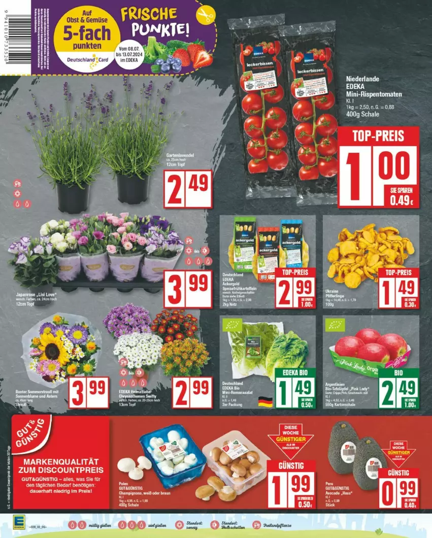 Aktueller Prospekt Edeka - Prospekte - von 08.07 bis 13.07.2024 - strona 2 - produkty: discount, eis, LG, reis, Schal, Schale, Ti