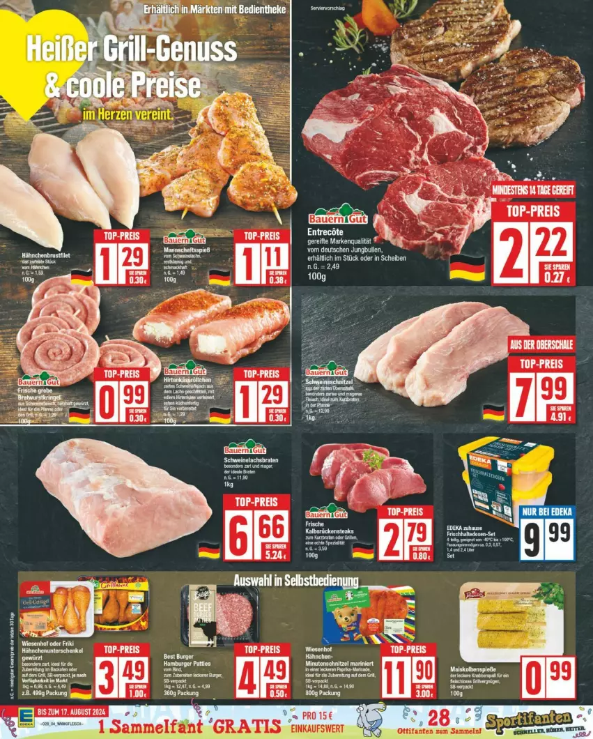 Aktueller Prospekt Edeka - Prospekte - von 08.07 bis 13.07.2024 - strona 4 - produkty: brustfilet, eis, filet, gewürz, hähnchenbrust, hähnchenbrustfilet, jungbullen, reis, top-preis