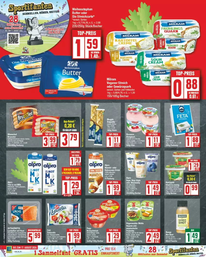 Aktueller Prospekt Edeka - Prospekte - von 08.07 bis 13.07.2024 - strona 8 - produkty: Becher, beutel, eis, gewürz, gewürzquark, quark, reis, rwe, tee, Ti, top-preis, weihenstephan