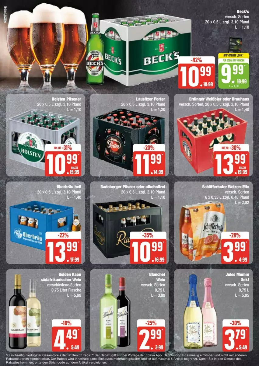 Aktueller Prospekt Edeka - Prospekte - von 01.06 bis 08.06.2024 - strona 18 - produkty: beck's, coupon, deka, eier, eis, nuss, reis, Ti, ZTE