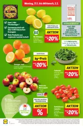 Gazetka promocyjna Lidl - Aktionsprospekt - Gazetka - ważna od 05.02 do 05.02.2022 - strona 2 - produkty: Abtei, aktionspreis, angebot, bio, cherrytomaten, discount, eis, elle, feldsalat, frucht, früchte, lebensmittel, magazin, obst, Obst und Gemüse, orange, orangen, reis, salat, Schal, Schale, teller, Ti, tomate, tomaten, und gemüse, zitrone, zitronen