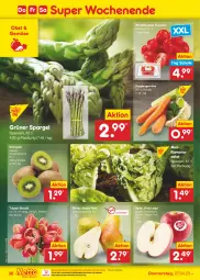 Gazetka promocyjna Netto Marken-Discount - Filial-Angebote - Gazetka - ważna od 29.04 do 29.04.2023 - strona 36 - produkty: asti, bestpreis, Birnen, eis, grüner spargel, kiwi, ndk, obst, pflaume, pflaumen, Pink Lady, reis, Romanasalat, salat, Schal, Schale, spargel, suppe, suppen, Ti, tomate, tomaten