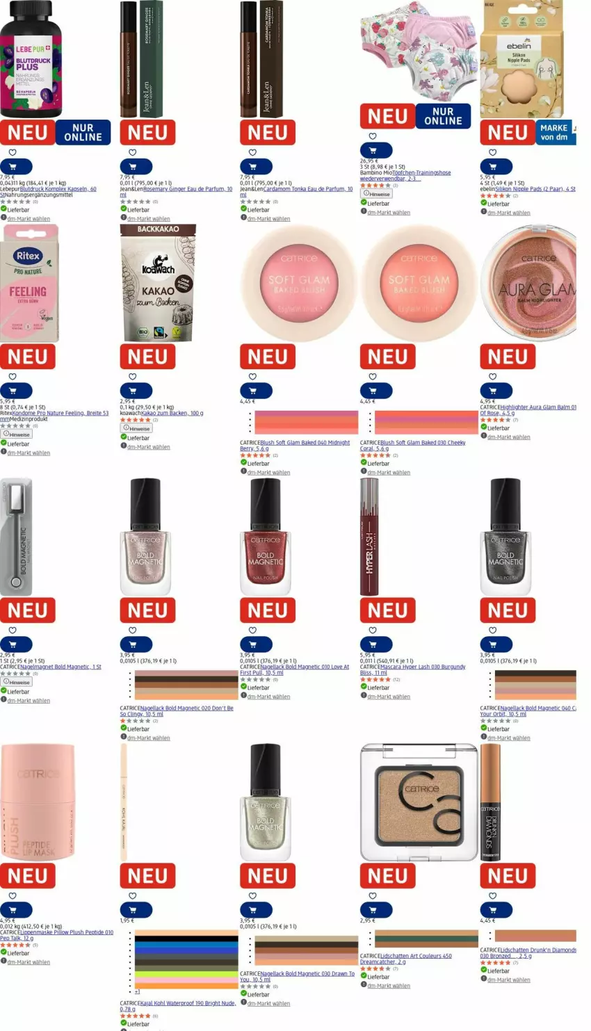 Aktueller Prospekt Dm Drogerie - Prospekte - von 11.08 bis 20.08.2025 - strona 3 - produkty: Brei, Clin, Coral, Eau de parfum, eis, gin, ginger, hose, kakao, Kondome, lack, Mascara, Maske, medizinprodukt, Nagellack, natur, parfum, Ritex, rwe, shake, Ti, Töpfchen, Trainingshose, uhr, Yo