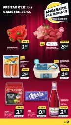 Gazetka promocyjna Netto - Woche 48 - Gazetka - ważna od 02.12 do 02.12.2023 - strona 23 - produkty: bourbon, bourbon vanille, classico, ecco, eis, fleisch, Fleischerei, frucht, fruchtsecco, gulasch, kaffee, kaffeekapseln, milka, paprika, paprika rot, rotkäppchen, Schere, schoko, schokolade, sim, Spitzpaprika, tafelschokolade, tassimo, Ti, vanille, wiener, wiener würstchen, würstchen