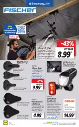 Gazetka promocyjna Lidl - Aktionsprospekt - Gazetka - ważna od 23.04 do 23.04.2022 - strona 30 - produkty: akku, asti, auto, crivit, decke, E-Bike, E-Bikes, elle, emsa, Fahrrad, fisch, fische, Fischer, gefu, kraft, leds, Leuchte, leuchten, ndk, Radsport, sattel, Schal, Schale, Sport, Ti, tisch