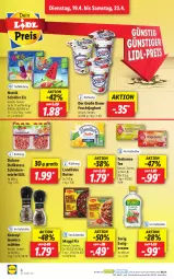 Gazetka promocyjna Lidl - Aktionsprospekt - Gazetka - ważna od 23.04 do 23.04.2022 - strona 6 - produkty: auer, Bau, Bauer, butter, dulano, eis, elle, essig, frucht, fruchtjoghurt, gewürz, joghur, joghurt, landliebe, maggi, maggi fix, ndk, nestlé, nestlé schöller, Schal, Schale, schinken, Schöller, tee, teekanne, teller, Ti, würfel