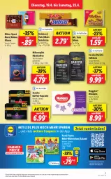 Gazetka promocyjna Lidl - Aktionsprospekt - Gazetka - ważna od 23.04 do 23.04.2022 - strona 7 - produkty: angebot, bohne, bohnen, coupon, coupons, eis, elle, ferdi fuchs, Huggies, jacobs, kaffee, kaffee-kapseln, kakao, mars, Mini-Würstchen, mövenpick, nuss, reis, ritter, ritter sport, röstkaffee, salami, snack, snacks, snickers, Sport, teller, Ti, twix, windeln, würstchen, ZTE