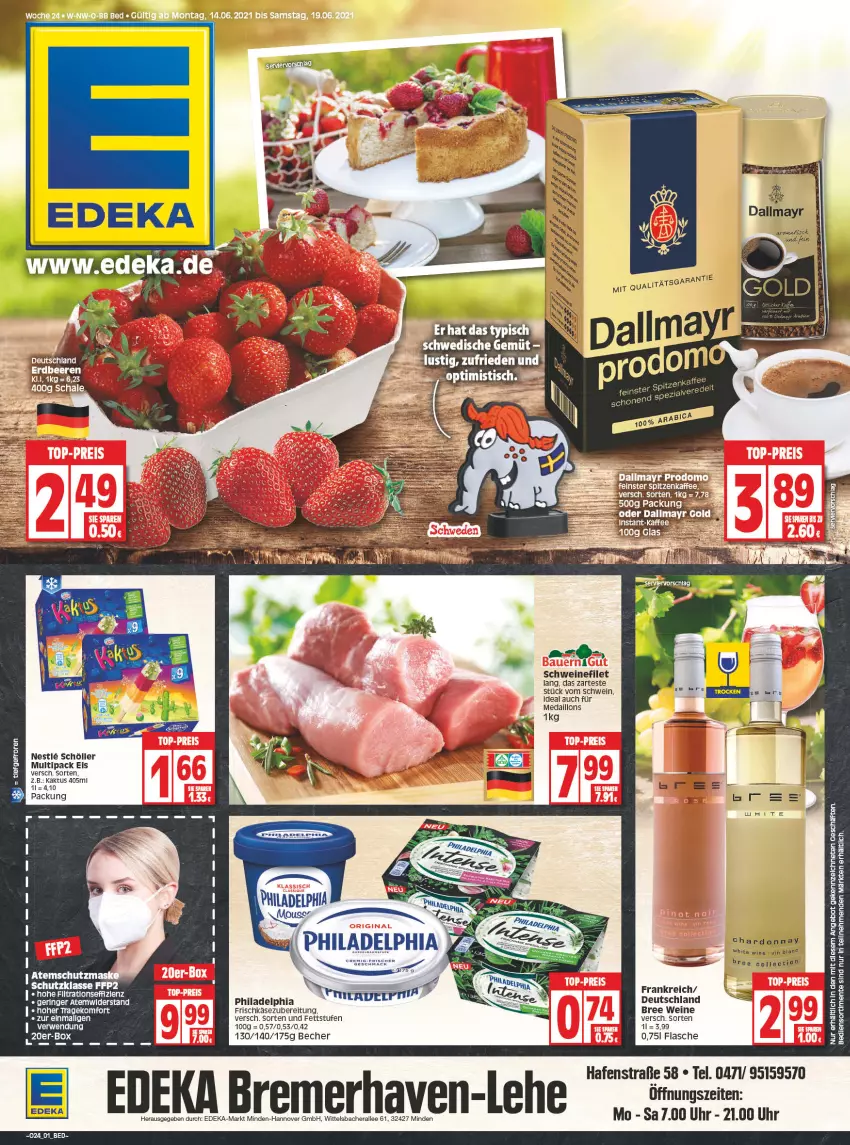 Aktueller Prospekt Edeka - von 14.06 bis 19.06.2021 - strona 1