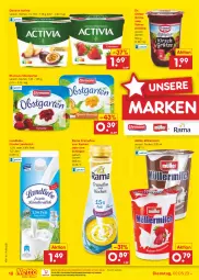 Gazetka promocyjna Netto Marken-Discount - Filial-Angebote - Gazetka - ważna od 06.05 do 06.05.2023 - strona 18 - produkty: activia, bestpreis, creme, danone, danone activia, Dr. Oetker, ehrmann, eis, Garten, grütze, landliebe, landmilch, milch, Müller, müllermilch, ndk, obst, obstgarten, pudding, rama, rama cremefine, reis, sahne, Ti