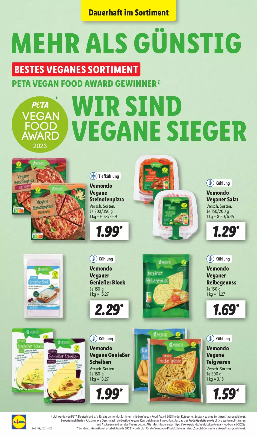 Aktueller Prospekt Lidl - Aktionsprospekt - von 02.05 bis 06.05.2023 - strona 12 - produkty: auer, Bau, mac, nuss, Ofen, Palette, pizza, salat, steinofen, teigwaren, Ti, usb