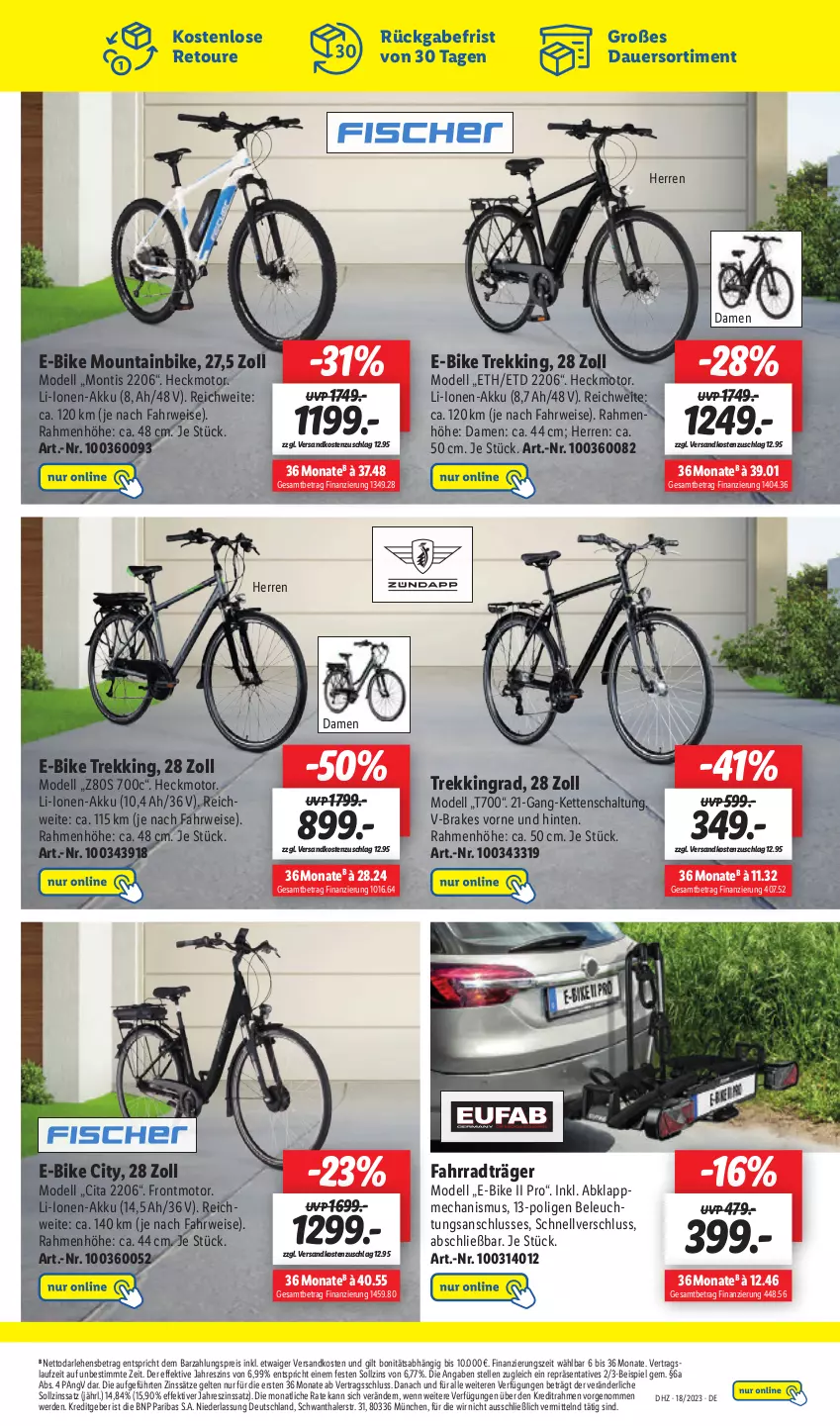 Aktueller Prospekt Lidl - Aktionsprospekt - von 02.05 bis 06.05.2023 - strona 57 - produkty: akku, auer, beleuchtung, dell, E-Bike, eis, elle, erde, Fahrrad, Kette, Mode, Mountainbike, ndk, reis, rwe, Schal, Ti