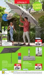 Gazetka promocyjna Lidl - Aktionsprospekt - Gazetka - ważna od 06.05 do 06.05.2023 - strona 16 - produkty: angebot, auto, dell, edelstahl, eis, elle, Mode, natur, ndk, reis, Schal, Schale, schirme, schirmständer, sonnenschirm, Ti, Tiere, tisch, uv-schutz, ZTE