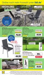 Gazetka promocyjna Lidl - Aktionsprospekt - Gazetka - ważna od 06.05 do 06.05.2023 - strona 56 - produkty: ampelschirm, angebot, angebote, armlehnen, dell, eis, elle, Garten, gartentisch, hocker, HP, klappsessel, latte, led-licht, Liege, Mode, ndk, reis, rel, rückenlehne, Schal, Schale, schutzhülle, sessel, stapelsessel, telefon, Ti, tisch, tischplatte, uhr, weck