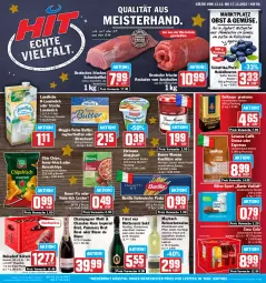 Gazetka promocyjna Hit - Prospekte - Gazetka - ważna od 17.12 do 17.12.2022 - strona 1 - produkty: almighur, almighurt, barilla, Becher, beere, beeren, beutel, bonne maman, brut, butter, caffè crema, champagne, champagner, chardonnay, chio chips, chips, cola, dallmayr, dallmayr prodomo, ehrmann, ehrmann almighurt, eis, espresso, filet, flasche, frucht, funny-frisch, fürst von metternich, glasflasche, heidelbeere, heidelbeeren, italienische pasta, joghur, joghurt, jungbullen, Kette, knorr, knorr fix, konfitüre, kuchen, kühlschrank, landliebe, landmilch, lavazza, mam, maybach, medaillons, meggle, Meister, Mett, metternich, milch, natur, nuss, obst, oder espresso, pasta, Pfannkuchen, prodomo, rebsortenweine, reis, reiss, Ria, riesling, ritter, ritter sport, rouladen, salat, salate, Schal, Schale, schnitten, Schrank, schwein, schweine, schweinefilet, sekt, Sport, ssd, Streichzart, Ti, wein, weine, ZTE, zucker