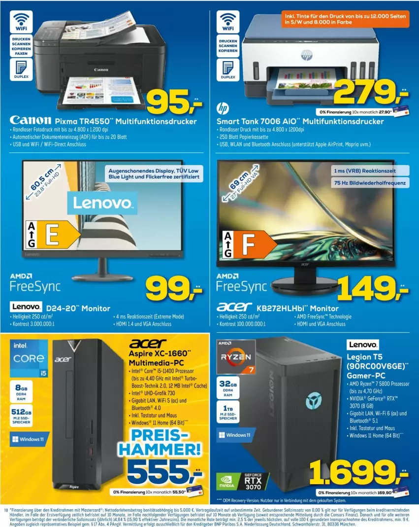 Aktueller Prospekt Euronics - Prospekte - von 25.05 bis 01.06.2022 - strona 10 - produkty: Apple, auto, drucker, ente, HDMI, Intel, lenovo, Maus, monitor, multifunktionsdrucker, papier, ryzen, Tastatur, tee, Ti, tisch, uhd, usb